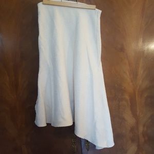 Zara woman cream asymmetric knit skirt s